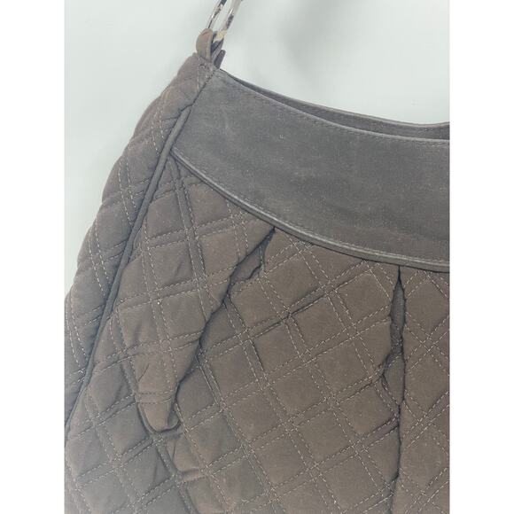 Brown Quilted Vera Bradley Large 17" Boho Handbag Bag - Picture 3 of 12